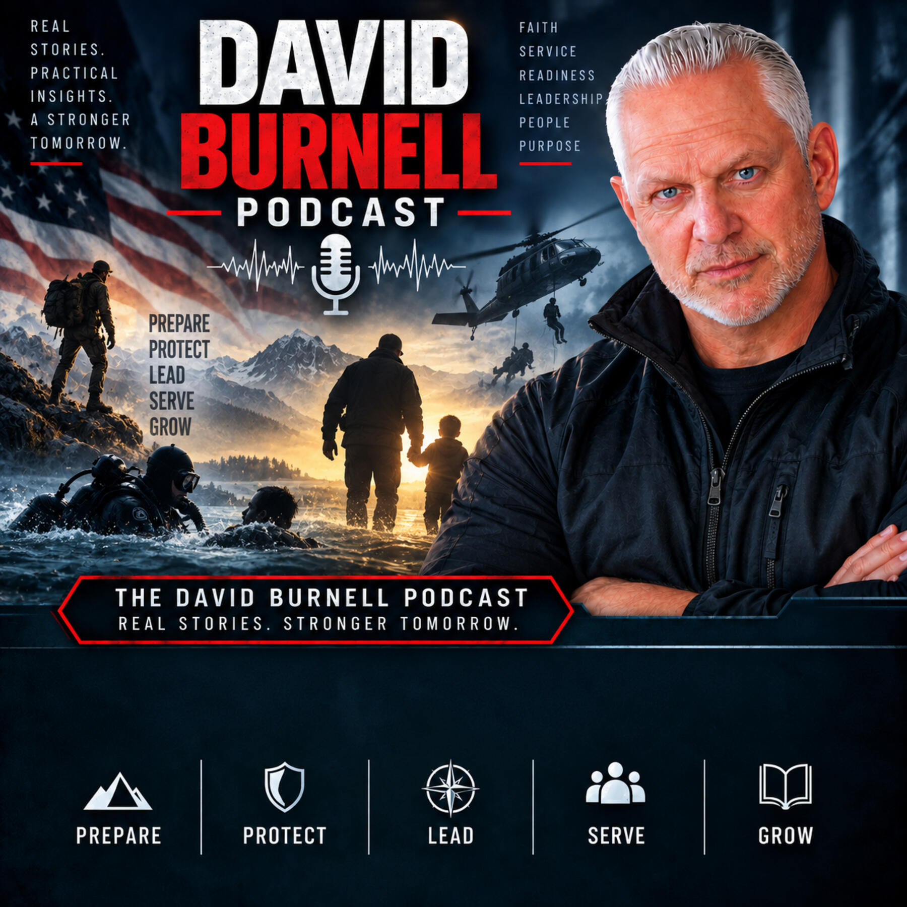 Stories, lessons, and reflections from a life shaped by military service, search and rescue, humanitarian missions, entrepreneurship, faith, and hard-earned experience. David Burnell explores leadership, freedom, resilience, service, and what it means to l